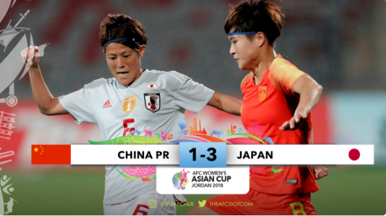 Highlights: Trung Quốc 1-3 Nhật Bản (Bán kết VCK Nữ châu Á 2018)