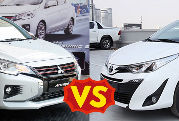 So sánh xe Mitsubishi Attrage 2020 và Toyota Vios 2020