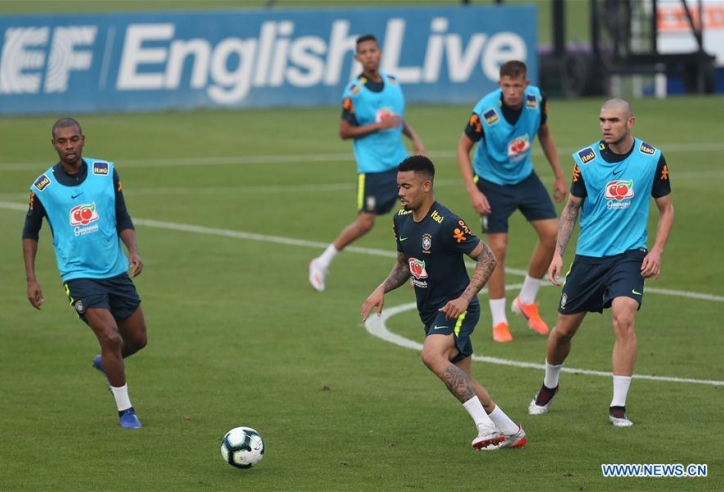 Vắng Neymar, Brazil vẫn ráo riết tập luyện cho Copa America 2019