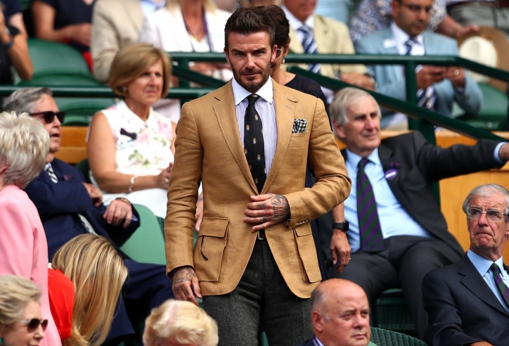 'Cực phẩm' David Beckham làm náo loạn khán đài Wimbledon 