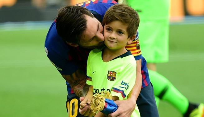 Con trai Messi 'gây bão' với cú đúp hoàn hảo