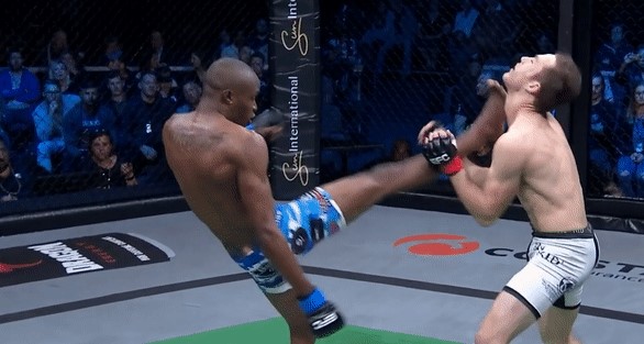 Võ sĩ MMA tung cước cực hiểm hạ knockout đối thủ