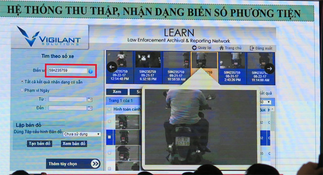 Sài Gòn lắp đặt camera nhận dạng mặt người, biển số xe