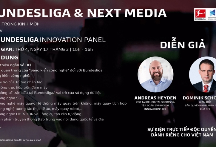 Next Media phối hợp với Bundesliga tổ chức hội thảo 'Sáng kiến công nghệ'