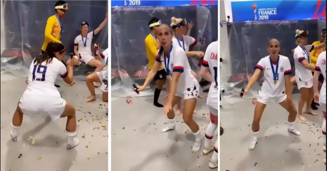 Nữ tuyển thủ Mỹ lắc mông ăn mừng chức vô địch World Cup 2019