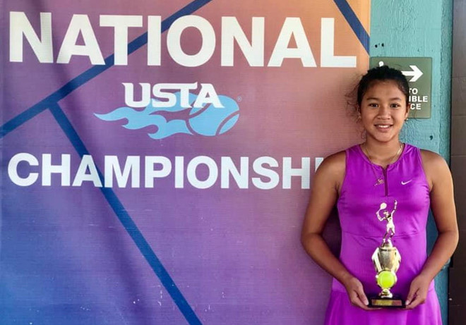 Tay vợt Việt Nam 13 tuổi vô địch giải quần vợt trên đất Mỹ