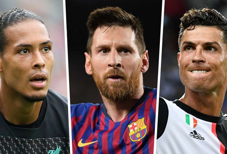 Cầu thủ xuất sắc nhất 2019: Van Dijk đấu Ronaldo và Messi