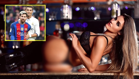 Siêu mẫu từng lên giường với Ronaldo và Messi tung ảnh hút hồn cánh mày râu