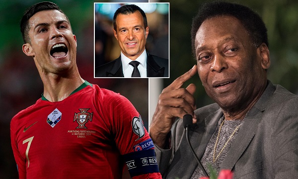 Siêu cò Jorge Mendes: 'Ronaldo chắc chắn sẽ vượt qua Pele'