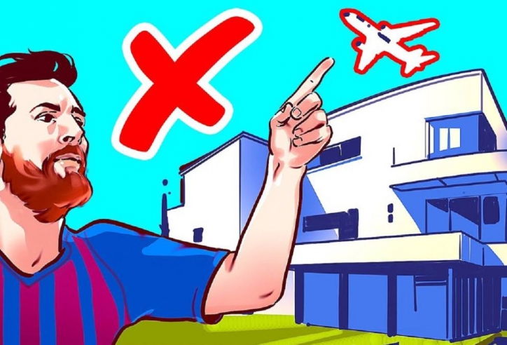 Các máy bay bị cấm bay qua không phận nhà của Messi