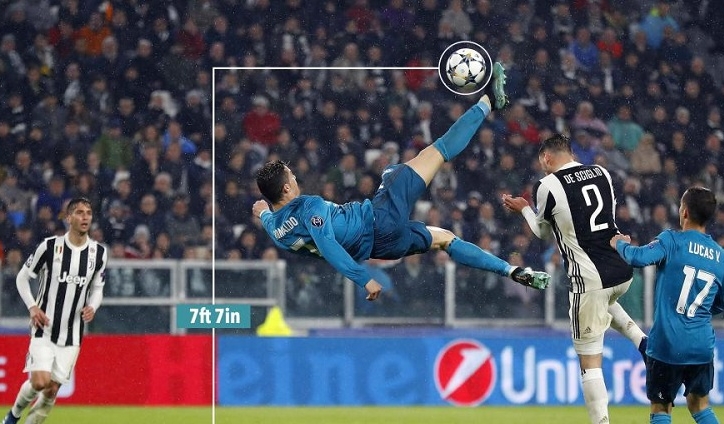 VIDEO: Ronaldo 'ngả bàn đèn' lập siêu phẩm vào lưới Juventus