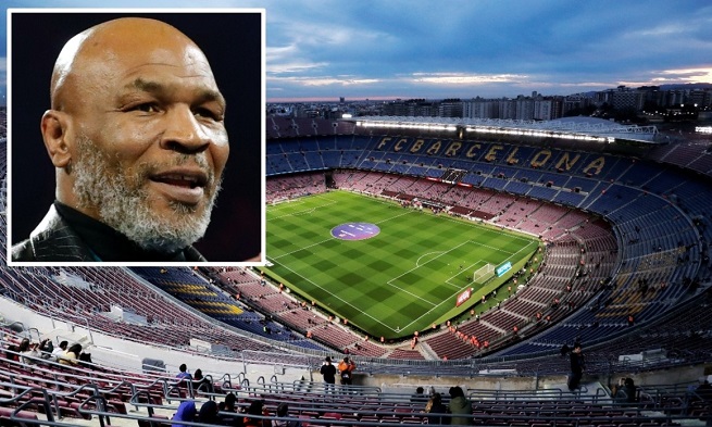 Công ty cần sa của Mike Tyson muốn đặt tên sân nhà cho Barca