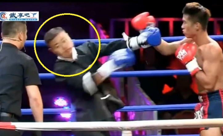 Cao thủ khinh công Trung Quốc khâu 6 mũi vì lĩnh 'mưa' đòn của võ sĩ MMA