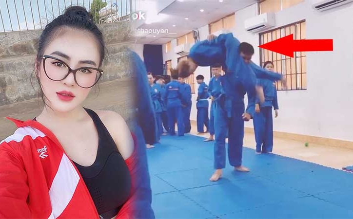 VIDEO: Hot girl Taekwondo Việt Nam bay người kẹp cổ đối phương như phim hành động