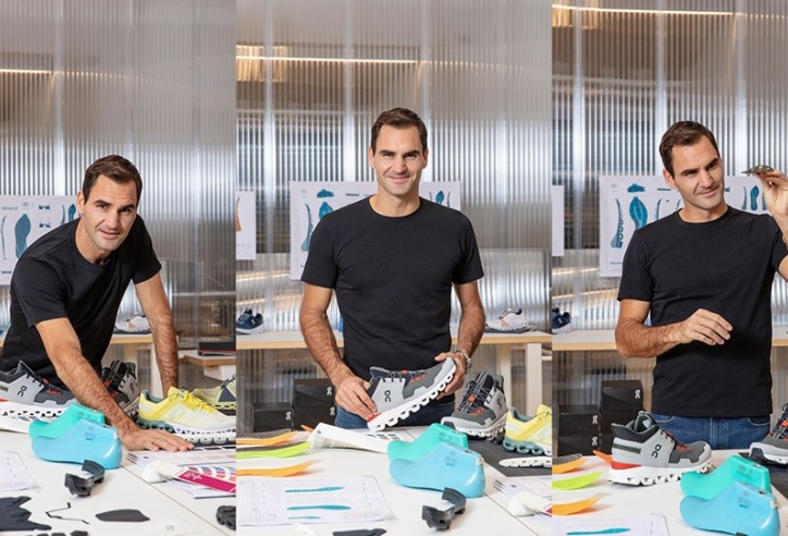 Roger Federer đầu tư vào thương hiệu giày On của Thụy Sỹ