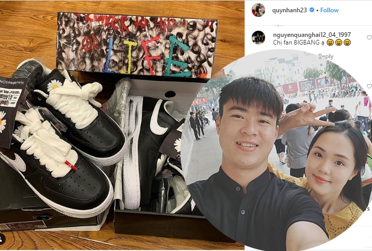  Duy Mạnh và bạn gái mua giày siêu đắt của G-Dragon