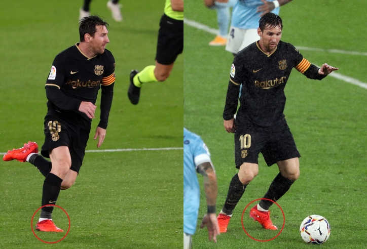 Lionel Messi chính thức chuyển sang giày đinh mới