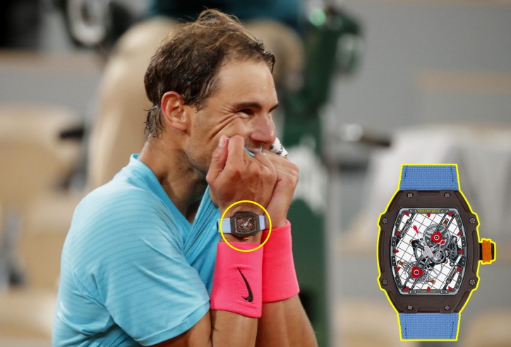 Rafael Nadal mang đồng hồ triệu đô vô địch Pháp mở rộng
