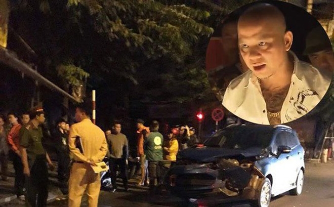 Xe hơi của Anh Tuấn “Người phán xử” nát đầu vì va chạm với xe của cựu danh thủ Hồng Sơn