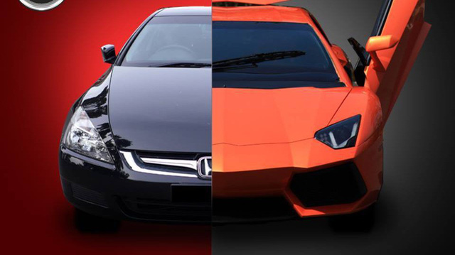 Honda Accord 'biến hóa thần kỳ' thành Lamborghini Aventador cực chất