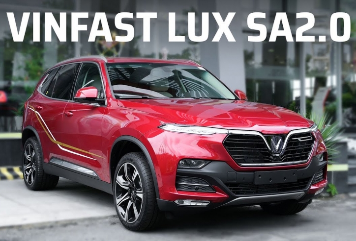 Vinfast Lux SA2.0 bỏ xa Mazda CX-8 về doanh số bán tháng 5