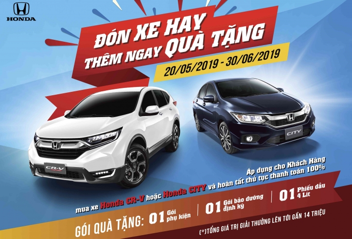 Honda Việt Nam triển khai chương trình khuyến mãi “Đón xe hay, thêm ngay quà tặng”