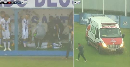 VIDEO: Cầu thủ đang thi đấu thì bị sét đánh trên sân