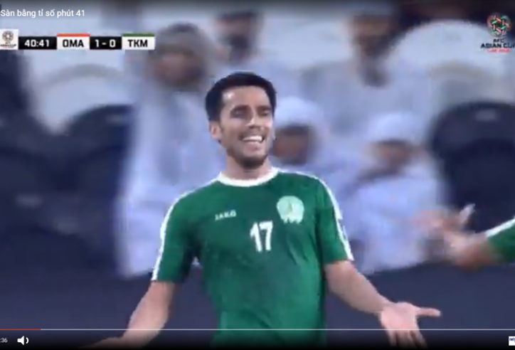 VIDEO: Bàn thắng gỡ hòa của Turkmenistan trước Oman