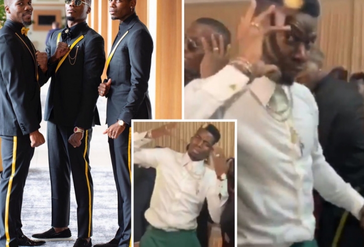Chấn thương ở MU, Pogba vẫn nhảy nhót tưng bừng ở đám cưới