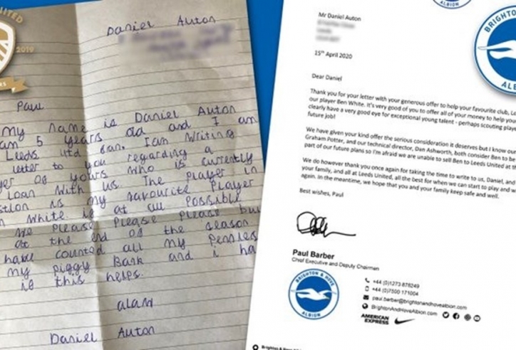 Nhóc 5 tuổi hỏi mua cầu thủ Ngoại hạng Anh cho CLB yêu thích