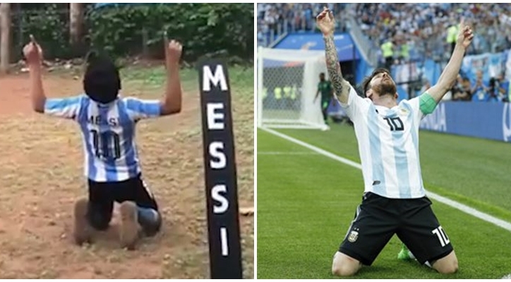 VIDEO: Nhóc 12 tuổi gây bão mạng vì sút phạt y hệt Messi