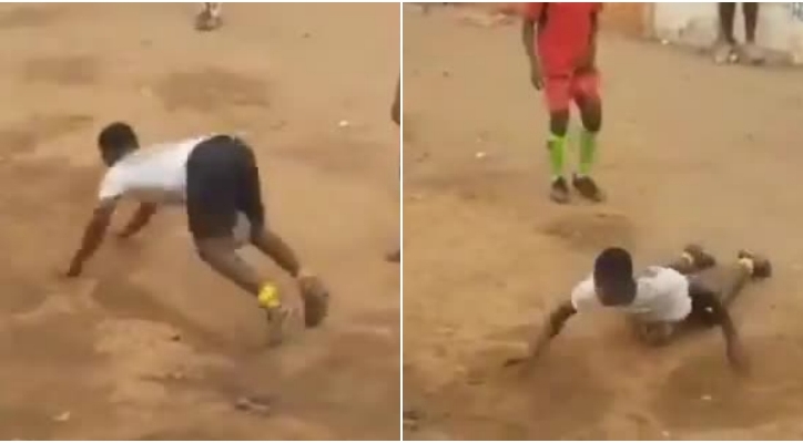 VIDEO: Cầu thủ rê bóng bằng 'bốn chân' khiến đối thủ tức điên