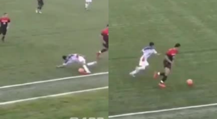 VIDEO: Cầu thủ cùng lúc sắm vai Ramos và Messi