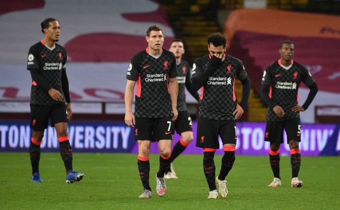Liverpool thua sốc 2-7 ở Ngoại hạng Anh