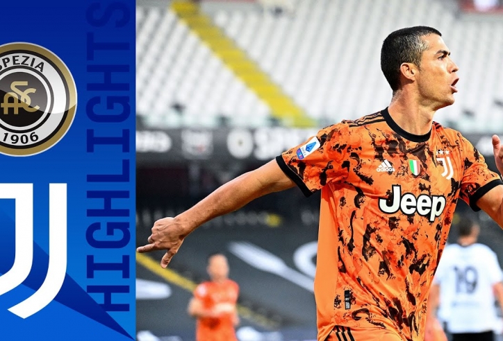 Video bàn thắng Spezia 1-4 Juventus: Ronaldo trở lại