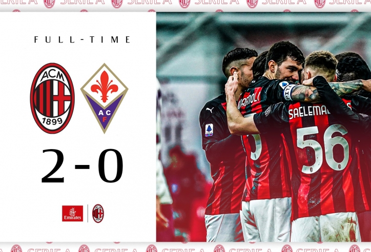 Video bàn thắng AC Milan 2-0 Fiorentina: Xây chắc ngôi đầu