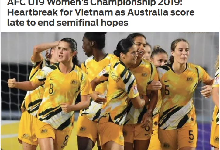 Báo châu Á tiếc nuối sau thất bại của U19 nữ Việt Nam
