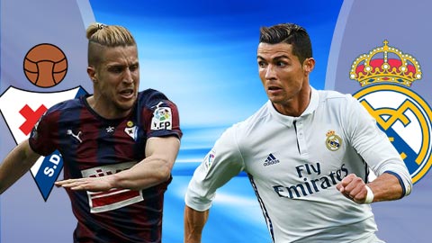 Link xem trực tiếp Eibar vs Real Madrid, 22h15 ngày 4/3