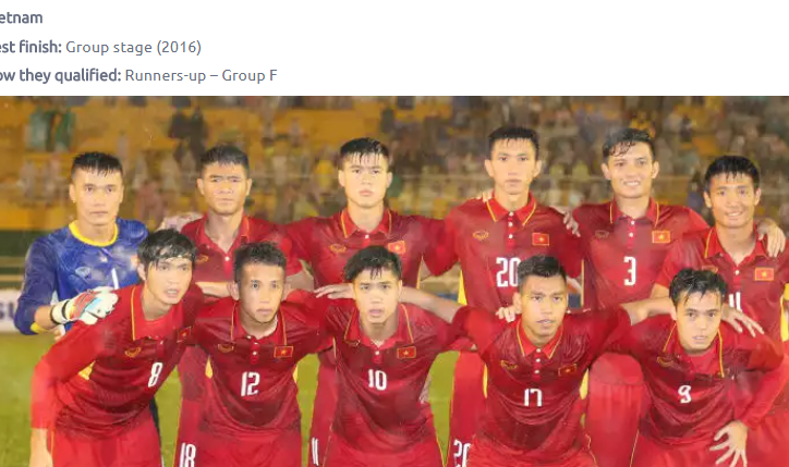 AFC đề cao Việt Nam tại VCK U23 châu Á 2018