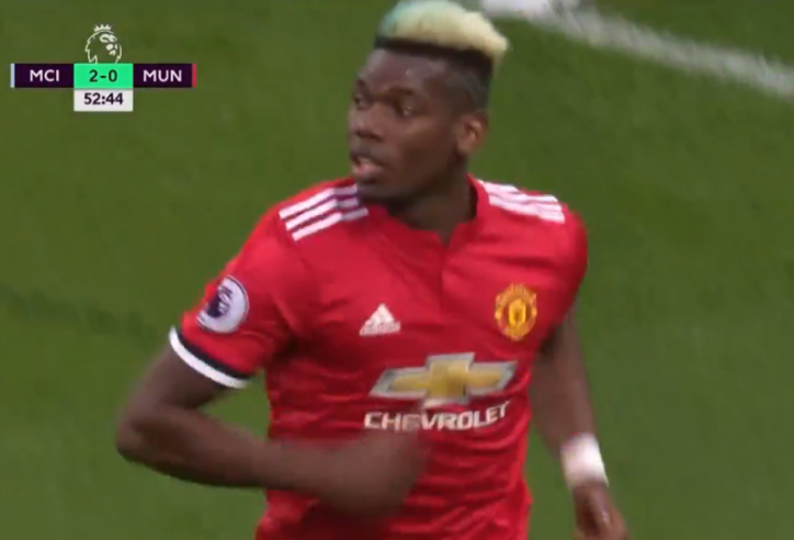 Ghi 2 bàn trong 2 phút, Pogba khiến Man City choáng váng