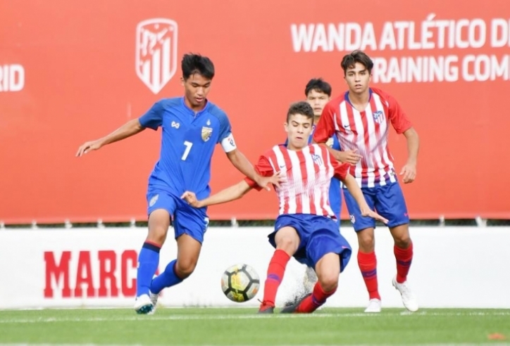 Đại thắng A. Madrid 7-0, U16 Thái Lan tự tin đá giải châu Á