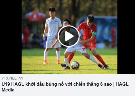 VIDEO: Highlights HAGL 6-0 Bình Định (U19 Quốc Gia 2019)