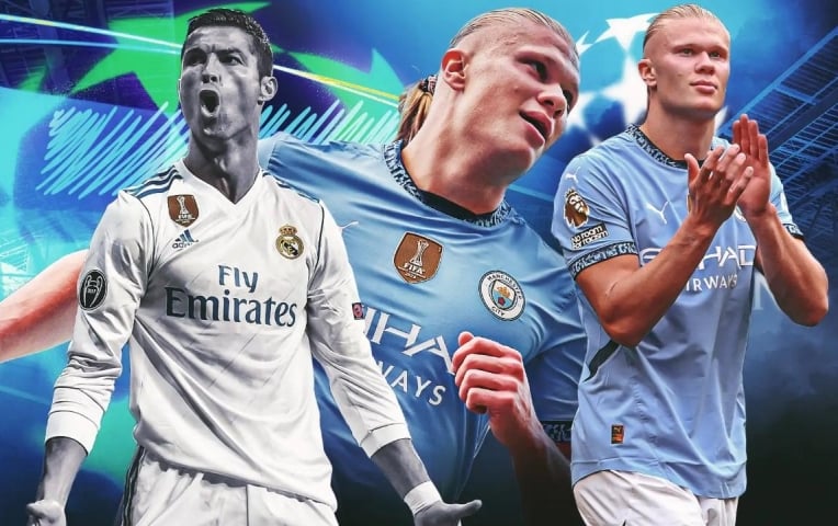 Haaland sắp chạm 100 bàn cho Man City, đe dọa kỷ lục của Ronaldo