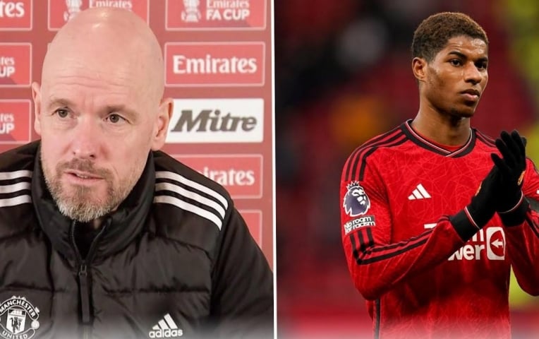 Ten Hag bị chỉ trích vì 'đối xử tệ' với Rashford