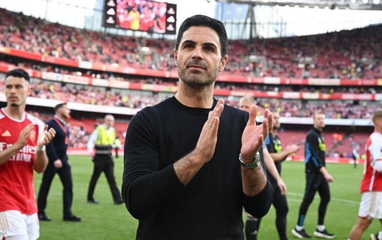 Arteta: 'Arsenal hài lòng với vị trí thứ 2...'