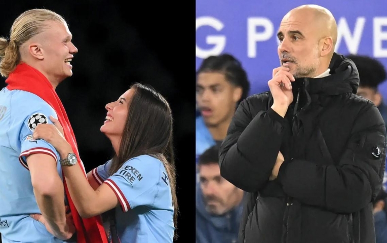 Pep Guardiola vô tình tiết lộ Haaland đón con đầu lòng