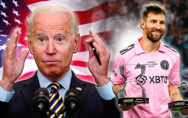 Lionel Messi được Tổng thống Mỹ Joe Biden trao Huân chương