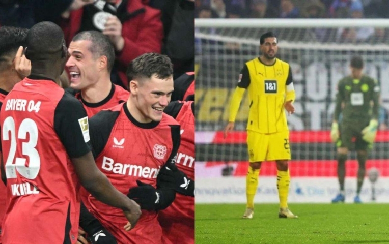 Dortmund gục ngã, Leverkusen tiếp tục bay cao tại vòng 17 Bundesliga