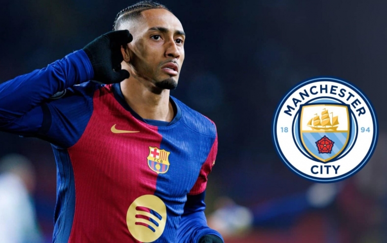 Man City chơi lớn: 100 triệu euro cho Raphinha, Barca khó chối từ!