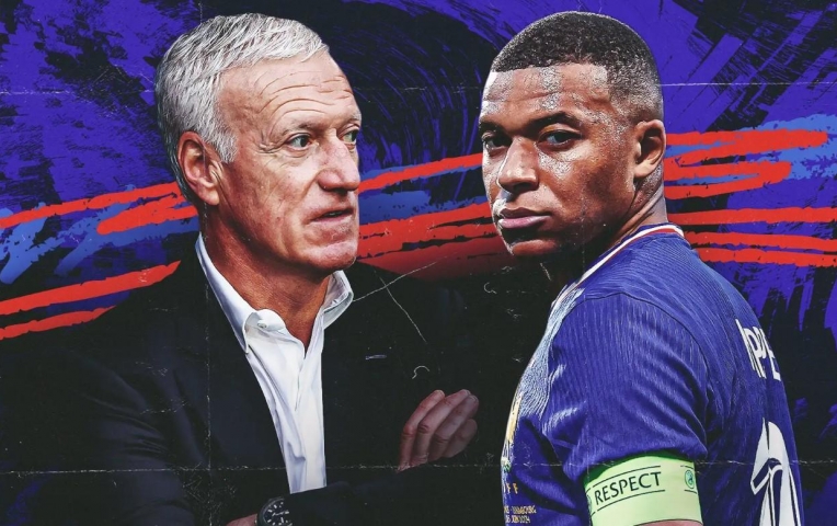 Mbappe và Deschamps mâu thuẫn vì băng đội trưởng tuyển Pháp